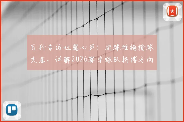 瓦科专访吐露心声：进球难掩输球失落，详解2026赛季球队拼搏方向与球迷期待